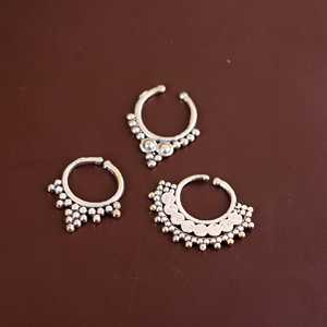 Venta caliente de moda en forma de U medio anillo chapado en oro pendientes sin perforación joyería de boda - Product Image 5