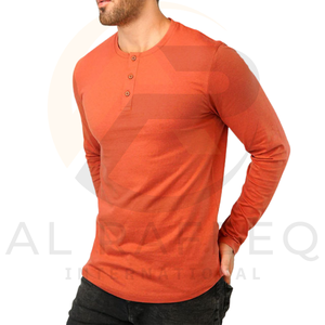 Cómoda camisa de manga larga de gran tamaño para hombres Impresión personalizada disponible Camisa de poliéster de algodón transpirable - Product Image 6