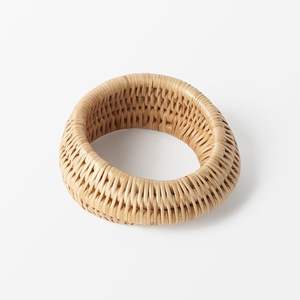 Accesorios de mesa de forma redonda hechos de ratán, servilleteros, artículos para el hogar y la cocina, anillos de sujeción de tejido, precio asequible - Product Image 6