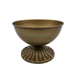 ชามช็อคโกแลตโลหะพื้นผิวที่ไม่ซ้ำกันสำหรับการรับประทานอาหารที่หรูหราตกแต่งงานเลี้ยงต้อนรับงานแต่งงานและของหวาน - Product Image 1