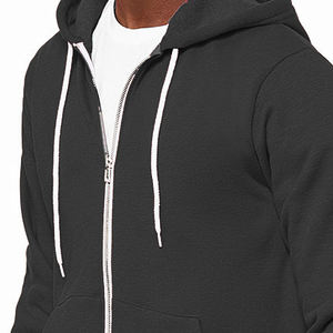 Sudadera con capucha de algodón negro para hombre al por mayor con estampado de logotipo personalizado jersey de moda de manga larga-OEM personalizado para la temporada de invierno - Product Image 5