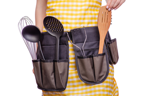 Elegant 100% Cotton Waist <b>Apron</b> ISO Certified Salon & Food Use <b>Kitchen</b> <b>Aprons</b> Manufacturer in India. - Product Image 5
