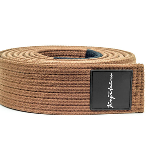 Cinturón de BJJ Marrón Premium de Doble Núcleo de Algodón, Cinturón de Entrenamiento de Artes Marciales de Tejido Resistente para el Progreso en Jiu Jitsu - Product Image 2