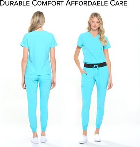 Ensembles d'uniformes médicaux d'hôpital costumes de gommage d'allaitement personnalisés pantalons de survêtement médecins unisexe coton polyester avec veste - Product Image 6