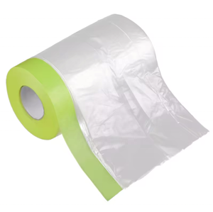 <span class=keywords><strong>Film</strong></span> de masquage PE pré-collé, bâche plastique pré-pliée pour la peinture automobile, les murs et les meubles - Product Image 4