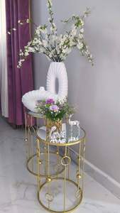 <b>Vintage</b> Metal Flower <b>Vase</b> With Custom Shape Suitable For Traditional Farmhouse And Antique Style Home Decoration - Product Image 3