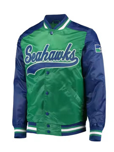 Chaqueta Bomber de Satén de Alta Calidad para Hombre, Estilo Varsity con Cierre de Cinturón, Venta al Por Mayor para Invierno - Product Image 2