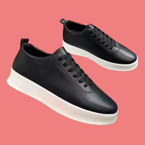 Zapatos de cuero informales para todas las estaciones para hombre: diseño deportivo con tecnología antideslizante, comodidad para aumentar la altura y Estilo clásico - Product Image 1