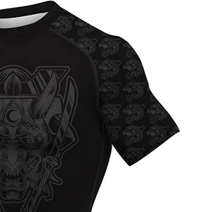 Rash Guard à manches courtes vierges, meilleur équipement personnalisé de conception, équipement MMA et engrenages d'entraînement pour grappins - Product Image 5