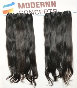 Cabello humano virgen peruano de visón Remy alineado con cutícula de pelo natural barato y liso natural - Product Image 3