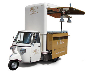 Triciclo Eléctrico para Comida, Carrito de Catering Móvil de Tres Ruedas, Resistente a la Oxidación, 10 pies de Largo, 5 Años de Garantía, para Café, Pizza, Tacos, Helados - Product Image 2