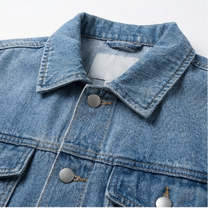 Veste en jean rétro à double fermeture éclair sur mesure pour homme et femme, design tendance national, vêtements décontractés, mode printemps, streetwear, vêtements d'extérieur - Product Image 4