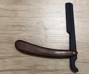 Navaja de Afeitar Profesional de Una Sola Hoja, Soporte para Navaja, Diseños de Afeitado, Barbería, Navaja Turca de Corte Recto - Product Image 5