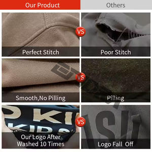 Sudadera con capucha recortada para hombre Fabricación de sudaderas con cremallera doble Zip Ups Heavyweight Zip up Hoodie100 % algodón, cremallera completa, calle - Product Image 5