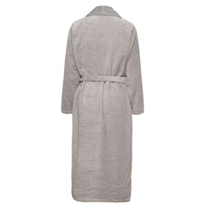 เสื้อคลุมอาบน้ำสำหรับโรงแรม/รีสอร์ททำจากผ้าฝ้าย100% สีขาวแบบคลาสสิกพร้อมผ้าคลุมคอปกแบบเก็บความร้อน - Product Image 4