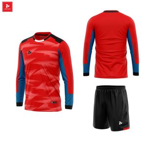 เสื้อเจอร์ซีย์ผู้รักษาประตูฟุตบอลแบบสั่งทำผ้าคุณภาพสูงพร้อมชุดปักตามสั่งจากโรงงาน - Product Image 4