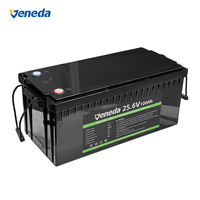 Paket Baterai Lithium LiFePO4 24V 100Ah untuk Sistem Penyimpanan Energi Surya RV Marine UPS Cadangan Daya OEM ODM