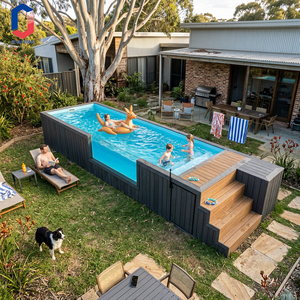 Fiberglass Above Ground Container <b>Pool</b> Full Set Equipment For Homestay Hotel Villa Outdoor Swimming <b>Pool</b> - Product Image 1