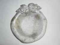 Accesorios de decoración para mesa de cena de tendencia superior, nuevo diseño Chapado en plata, servidor de frutas personalizado, tazón de Metal de latón, proveedor de India