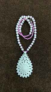 Elegante colección de collares tallados a mano de hueso Vintage, arte único en cada pieza, cadenas de cuentas para bodas y fiestas - Product Image 3