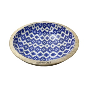 Elegante Tazón Redondo de Madera Esmaltada Estilo Americano para Servir Ensaladas, Ecológico, con Logotipo Personalizado para Uso en el Hogar, Hoteles y Restaurantes - Product Image 1