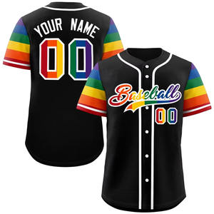 100% Polyester 3d Sublimation Impression Maillot de baseball pour jeunes Multi couleurs et dessins à faible quantité minimale de commande - Product Image 3