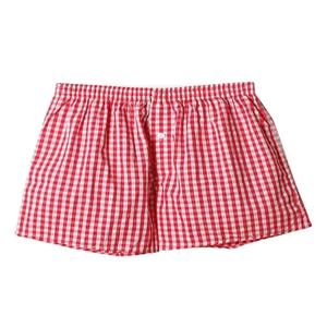 Calzoncillos bóxer a cuadros de algodón ligeros y elegantes para hombre, ropa de dormir cómoda de punto transpirable y duradera para uso diario - Product Image 1