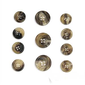 Boutons en corne de buffle naturelle, finition colorée, pour accessoires vestimentaires, haute qualité - Product Image 3