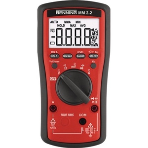Benning mm 2-2มัลติมิเตอร์0.1mV-1000V AC & DC True RMS 0.1mV-1000V DC การวัดความแม่นยำสูง - Product Image 1