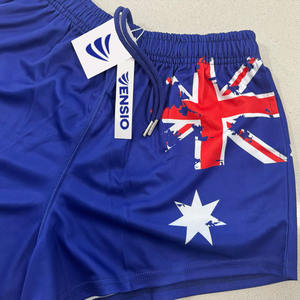 100% Polyester Sublimé Imprimé Shorts Club Rugby footy Shorts Avec Poche Brodé ou Imprimé logo Footy Shorts - Product Image 3