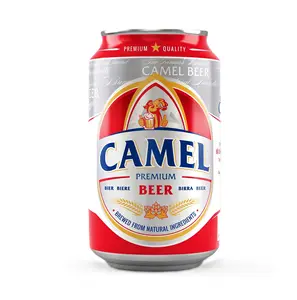 Wholesale Private Label Canned Alcoholic Beer 330ml OEM Camel Premium Lager Beer from A&B Vietnam Manufacturer With High Quality