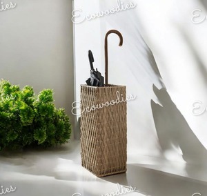 Luxury Vintage Home Decorative Classical Style Rattan <b>Umbrella</b> <b>Stand</b> New Entry Home Storage Baskets Display <b>Stand</b> - Product Image 1