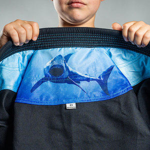 ชุดกิโมโนสำหรับเด็กชุดยูโดกิโมโนจิจิสึจิว2025ศิลปะการต่อสู้สีฟ้า - Product Image 2