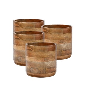 Macetas de madera grandes de nuevo diseño para exteriores e interiores, uso para decoración de hogares y hoteles con soporte de madera - Product Image 2