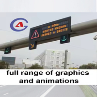 Panneaux d'affichage électroniques à affichage LED à matrice complète du trafic variable Panneau de signalisation de trafic Vms