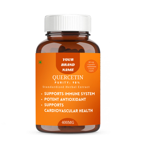 Capsules de quercétine Capsules de haute qualité directement du fournisseur indien Offre Spéciale formulation naturelle personnalisée immunitaire équilibré - Product Image 1