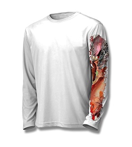 Maillot de pêche performant avec sweat à capuche pour hommes/femmes Fournisseur de gros Maillot de pêche protégé contre les UV avec impression par sublimation personnalisée - Product Image 5