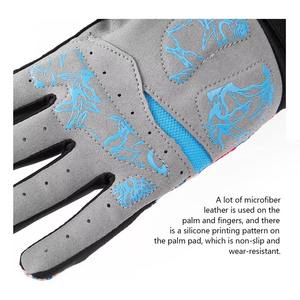 OEM buena alta calidad logotipo personalizado verano fino transpirable Motor ciclismo dedo completo pantalla táctil guantes de montar en bicicleta. - Product Image 6