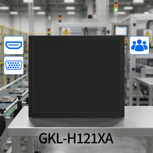 Monitor de Rack Metálico Más Vendido, Monitor de Rack Coreano 1024x768 con Soportes de Montaje en Rack - Product Image 1