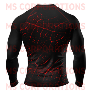 Chemise de compression à manches longues Athletic Rash Guard pour homme-Couleurs et logos personnalisés en polyester 100% de haute qualité pour équipement d'entraînement - Product Image 6