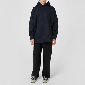 Sudadera con capucha de manga larga de lana suave Sudadera con capucha básica para hombres Sudadera con capucha de gran tamaño de moda para apariencia informal de calle - Product Image 3