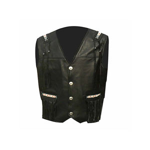 เสื้อเกราะกันลมสำหรับผู้ชาย, เสื้อมีกระดุมทำจากหนังแท้สำหรับฤดูหนาว - Product Image 5