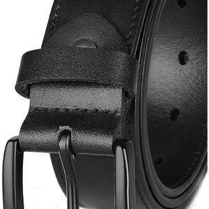 Nuevo 2025 cinturón de cuero de vaca genuino informal de calidad profesional para hombre con aleación para hebilla cinturón de cuero de vaca de alta calidad - Product Image 4