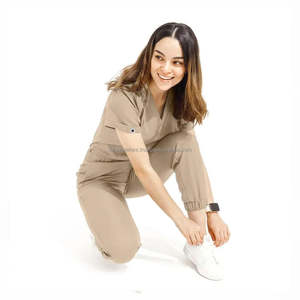 Venta al por mayor de uniformes de enfermería suaves para mujeres, conjuntos de uniformes de enfermería para mujeres, uniformes médicos de enfermería, uniformes de hospital de verano - Product Image 3