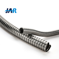 Conduit électrique flexible en acier inoxydable ignifuge JAR 1/2 3/4 1 2 pouces Tuyau ondulé métallique