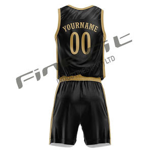 Ensemble de maillots de basket-ball d'été sans manches respirants à impression par transfert thermique personnalisée professionnelle pour utilisation en équipe - Product Image 4
