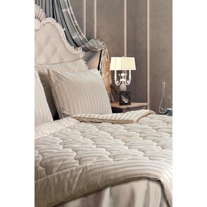 Varol Majesti Breathable Quilt Beige <b>Patchwork</b> Embroidered <b>Bedding</b> Set Queen King & Twin Sizes Home & Hotel Use Cotton Filling - Product Image 3