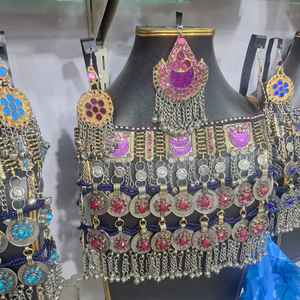 Traditional Style Afghan <b>Necklace</b> Earrings <b>Set</b> Hot Selling New Antique Jewelry Handmade <b>Necklaces</b> Earrings Jewelry <b>Sets</b> - Product Image 4