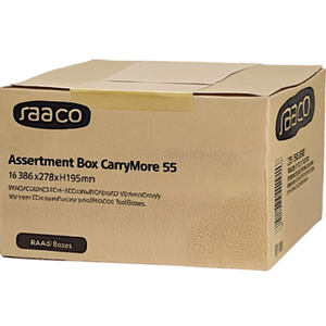 Assortment Box CarryMore 55 W386xD278xH195mm 16 Per Case Polypropylene and Polycarbonate RAACO <b>Tool</b> <b>Boxes</b> - Product Image 3