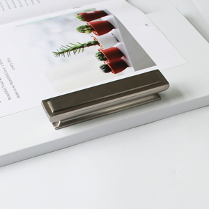 Minimalist Brushed Zinc Alloy Eco-Friendly Rectangular Handle Cabinet <b>Pull</b> for Hotel Kitchen Dining Bedroom Wardrobe <b>Drawer</b> Use - Product Image 3